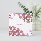 Invitation Papillons Vous êtes Invités (Debout devant)