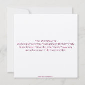 Invitation Papillons Vous êtes Invités (Dos)