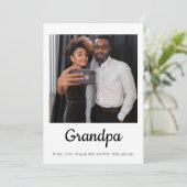 Invitation Papy veux-tu m'accompagner à l'autel Père  (Debout devant)