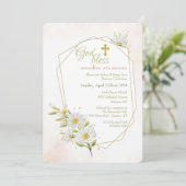 Invitation Pâquerettes Religieuses (Debout devant)