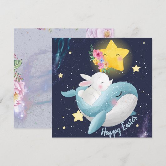 Invitation Pâques adorables (Devant / Derrière)