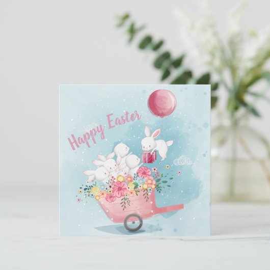 Invitation Pâques adorables (Debout devant)