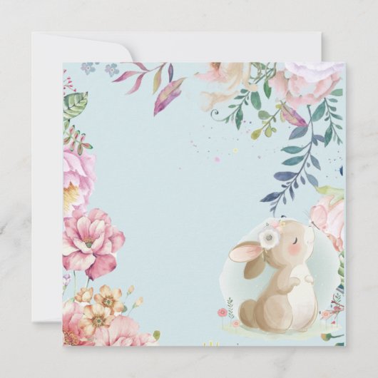 Invitation Pâques adorables (Dos)