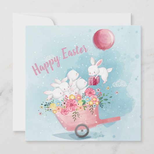 Invitation Pâques adorables (Devant)