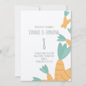 Invitation Pâques Carott Bund'Anniversaire Kraft (Devant)