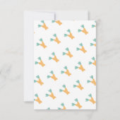 Invitation Pâques Carrot Bunch Anniversaire (Dos)