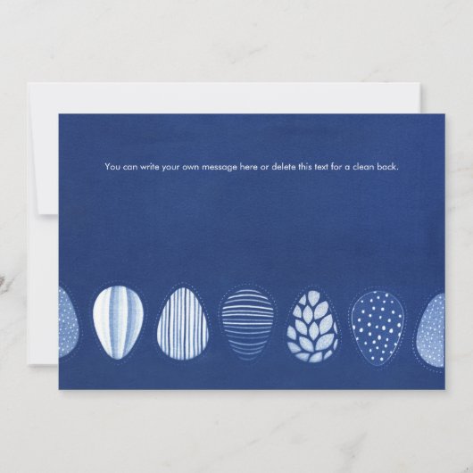 Invitation Pâques chic et simple (Dos)