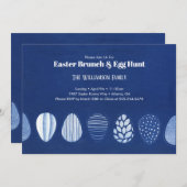 Invitation Pâques chic et simple (Devant / Derrière)