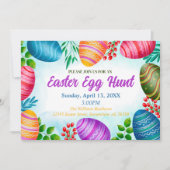Invitation Pâques colorées (Devant)