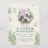 Invitation Pâques de Dalmatie sur mesure (Devant / Derrière)