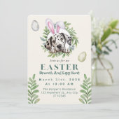 Invitation Pâques de Dalmatie sur mesure (Debout devant)