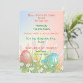 Invitation 🐰 Pâques et chasse aux oeufs (Debout devant)