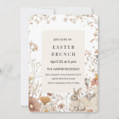 Invitation Pâques Fleur sauvage neutre (Devant)