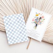 Invitation Pâques Fleuris Déjeuner Élégant