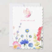 Invitation Pâques Floral Rustique (Devant)