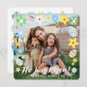 Invitation Pâques Il S'Est Levé (Devant / Derrière)