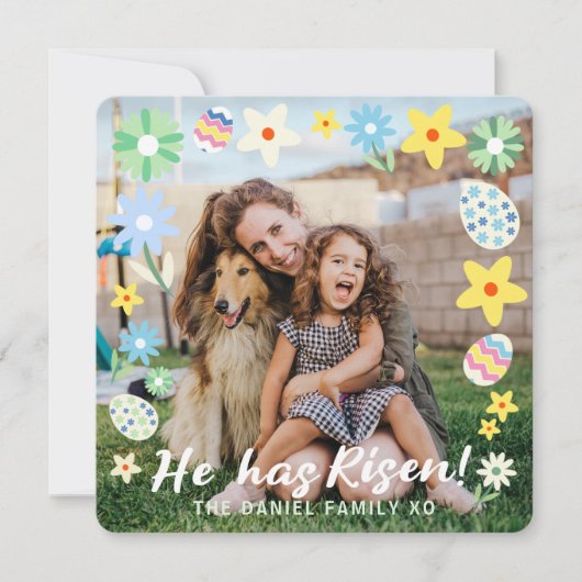 Invitation Pâques Il S'Est Levé (Devant)