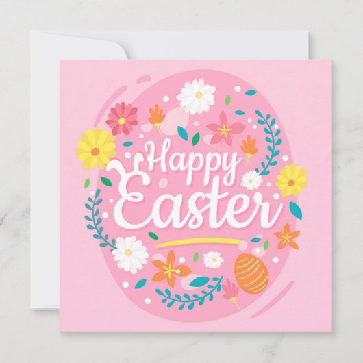 Invitation Pâques mignonnes (Devant)