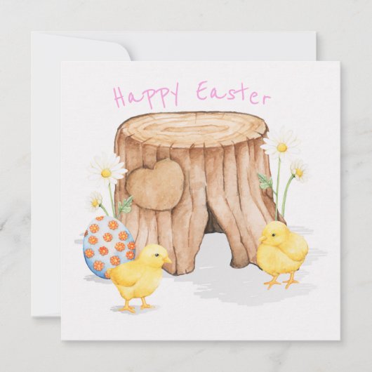 Invitation Pâques mignonnes (Devant)