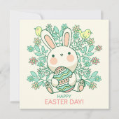 Invitation Pâques mignonnes (Devant)