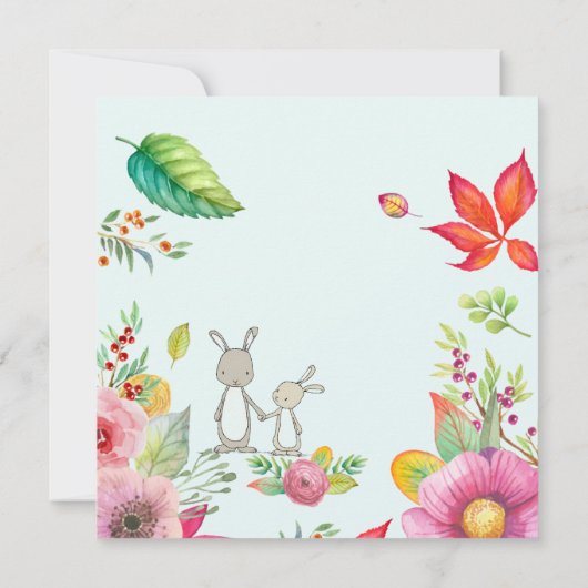 Invitation Pâques mignonnes (Dos)