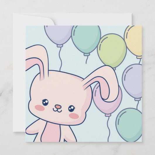 Invitation Pâques mignonnes (Dos)