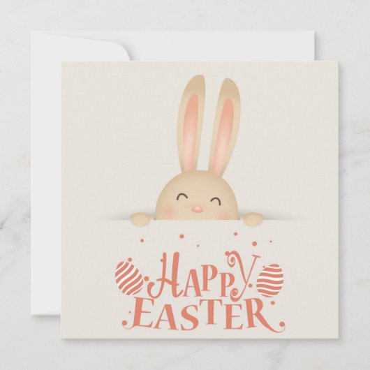 Invitation Pâques mignonnes (Devant)