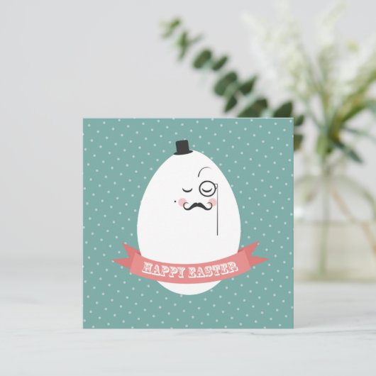 Invitation Pâques mignonnes (Debout devant)