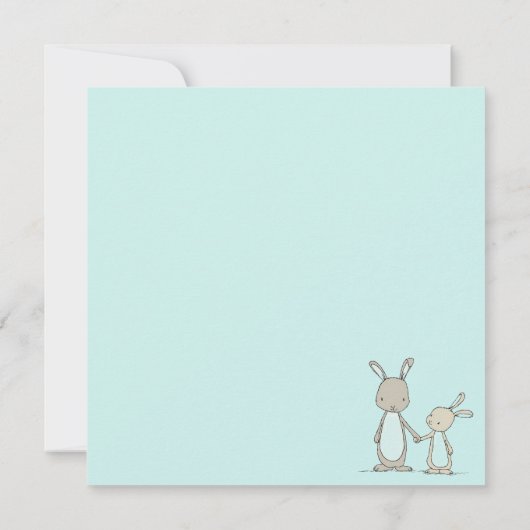 Invitation Pâques mignonnes (Dos)