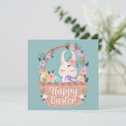 Invitation Pâques mignonnes (Debout devant)