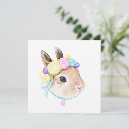 Invitation Pâques mignonnes (Debout devant)