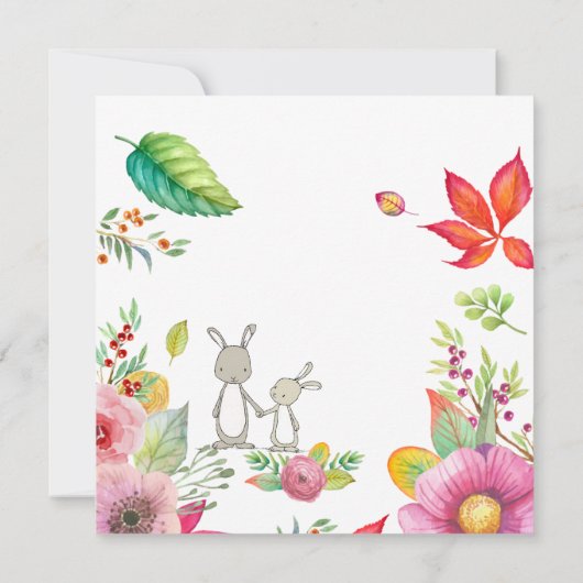 Invitation Pâques mignonnes (Dos)