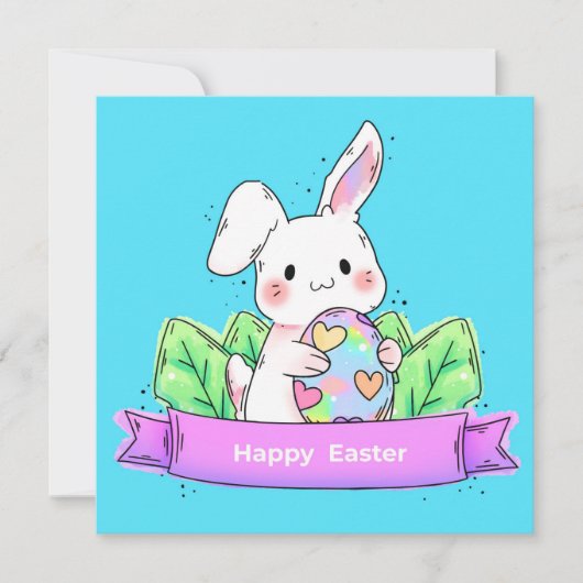 Invitation Pâques mignonnes (Devant)