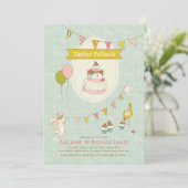 Invitation Pâques Potluck Oeuf chasse fête (Debout devant)