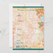 Invitation Pâques recueillant l'invitation (Dos)