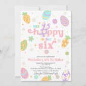 Invitation Pâques si espéré d'être six Anniversaire (Devant)