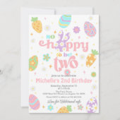 Invitation Pâques si espéré être deux Anniversaire (Devant)