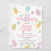 Invitation Pâques si espéré être quatre Anniversaire (Devant)