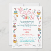 Invitation Pâques Vaganza Pascua Jardin Pique-nique Chasse au (Devant)