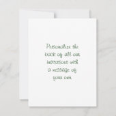 Invitation Paquet bleu de graine d'aster (Dos)