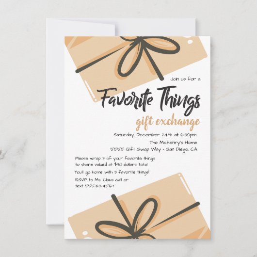 Invitation paquets de paquets d'échange de navigateurs Favori (Devant)