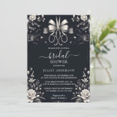 Invitation Par Banners Bows Satin Ribbon Fête des mariées de  (Debout devant)