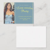 Invitation par carte  (Devant / Derrière)