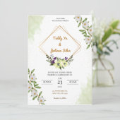 invitation par carte mariage, personnaliser (Debout devant)