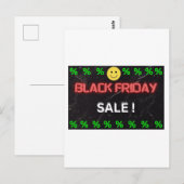 INVITATION PAR CARTE POST - VENDREDI NOIR (Devant / Derrière)