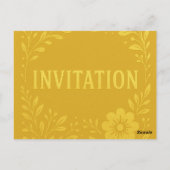 INVITATION PAR CARTE POSTALE (Dos)