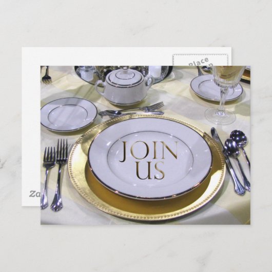 Invitation par carte postale (Devant / Derrière)