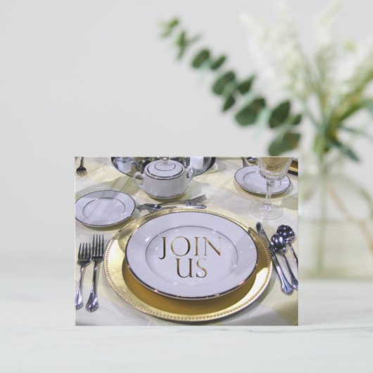 Invitation par carte postale (Debout devant)