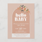 Invitation par carte postale, Bonjour bébé, Baby s (Devant)