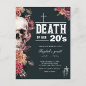 Invitation par carte postale, Mort de ses 20 ans (Devant)